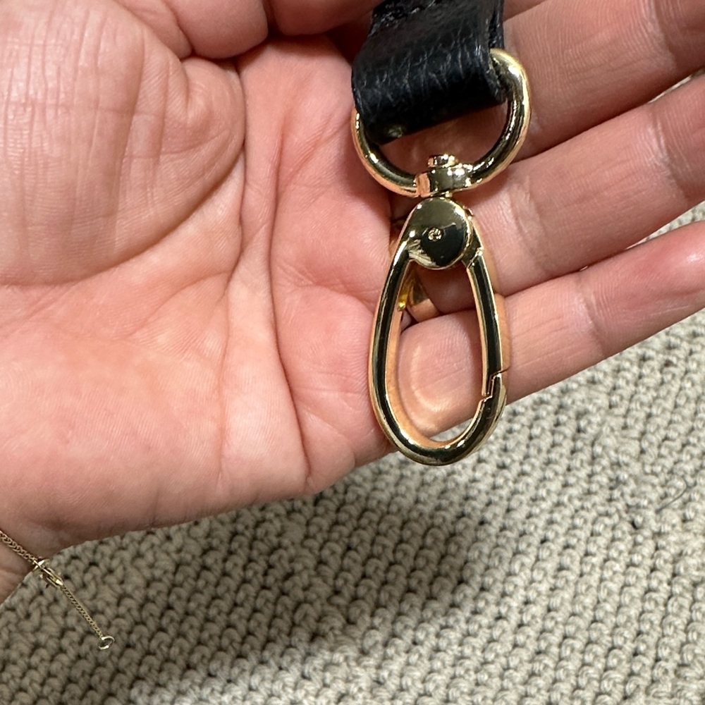Valentina Black Leather Bag Strap - Picture 8 of 8